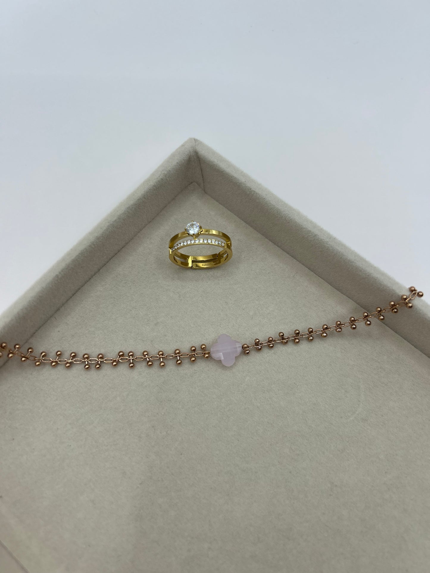 Pulseira Lila dourado Rosa