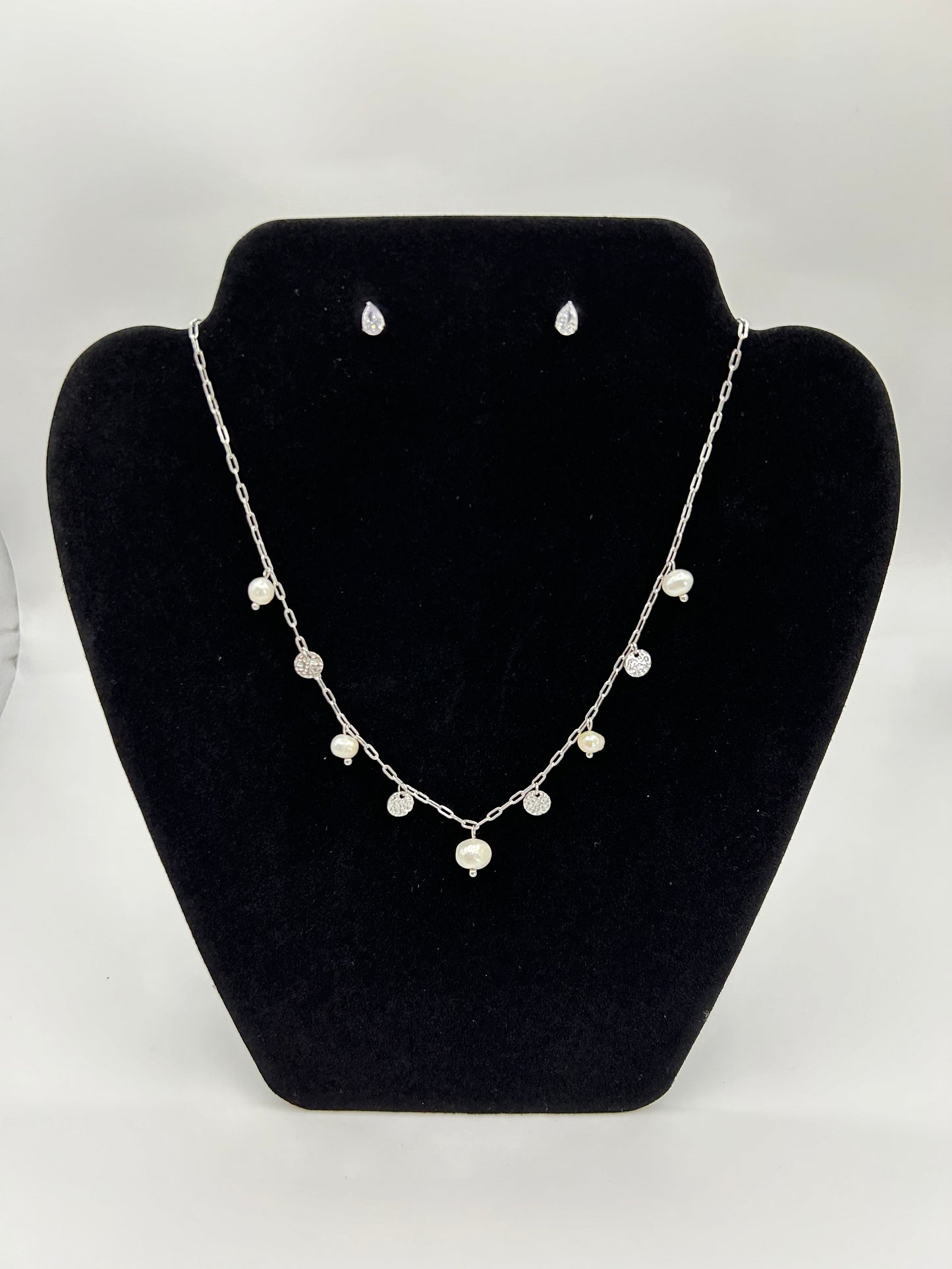 Adrianna Silver Necklace