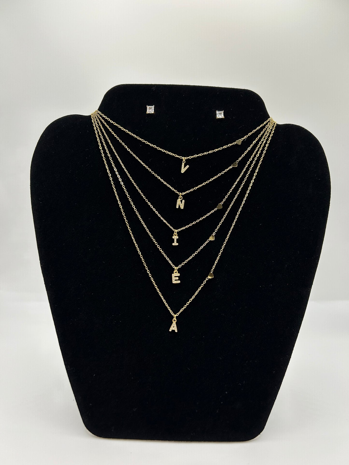 Collier Initiale Doré