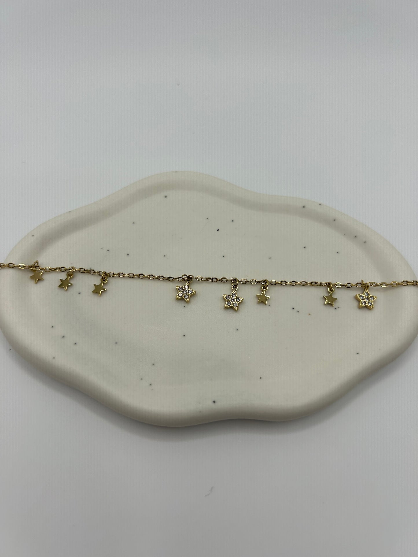 Bracelet cheville Star Doré