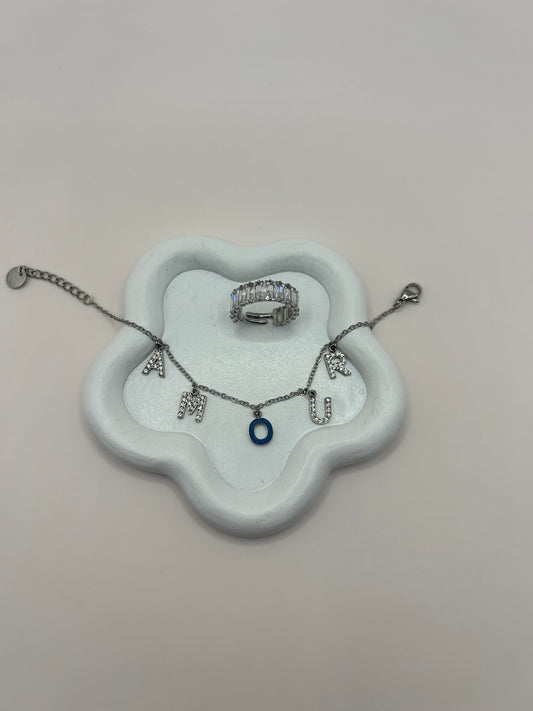 Bracelet "AMOUR" Argenté