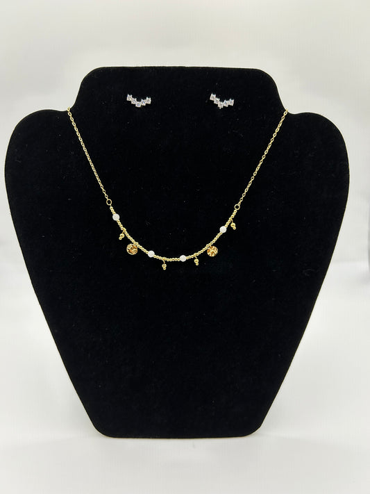 Collier Aria perle blanche